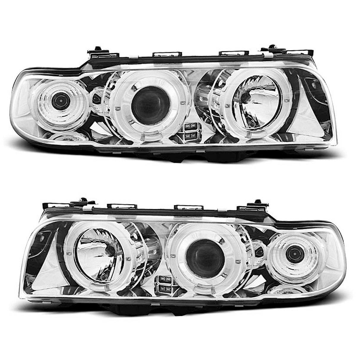 Scheinwerfer Angel Eyes Chrom passend für BMW E38 06.94 - 08.98