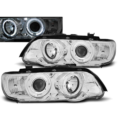 Scheinwerfer Angel Eyes Chrom passend für BMW X5 E53 09.99-10.03