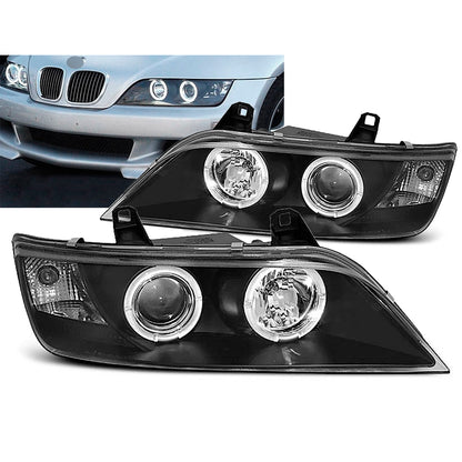 Scheinwerfer Angel Eyes Schwarz passend für BMW Z3 01.96-02