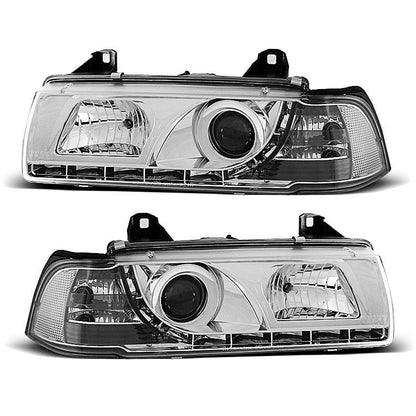 Scheinwerfer Tagfahrlicht Chrom passend für BMW E36 12.90-08.99