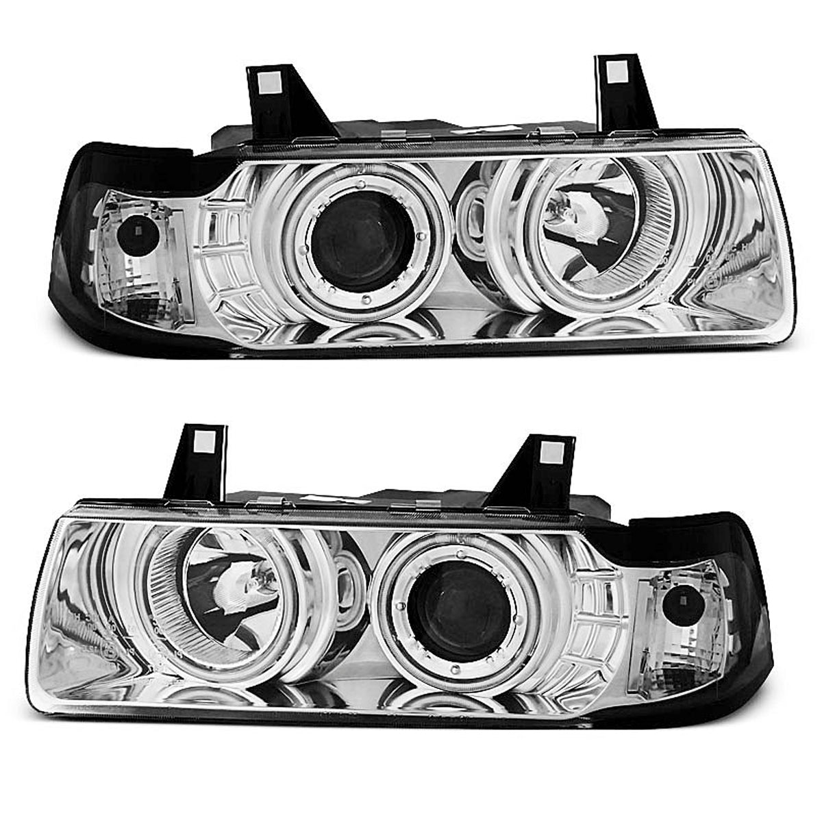 Scheinwerfer Angel Eyes CCFL Chrom passend für BMW E36 12.90-08.99 S/C/T