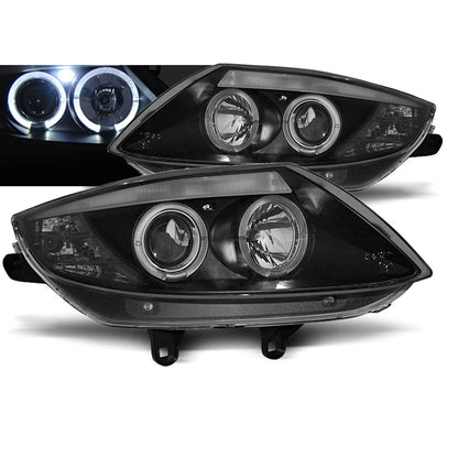 Scheinwerfer Angel Eyes Schwarz passend für BMW Z4 E85 E86 02-08