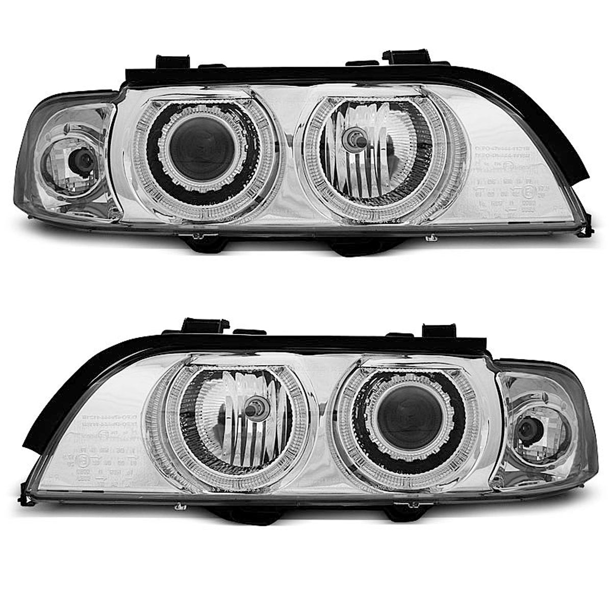 Xenon Scheinwerfer Angel Eyes Chrom passend für BMW E39 09.95-06.03