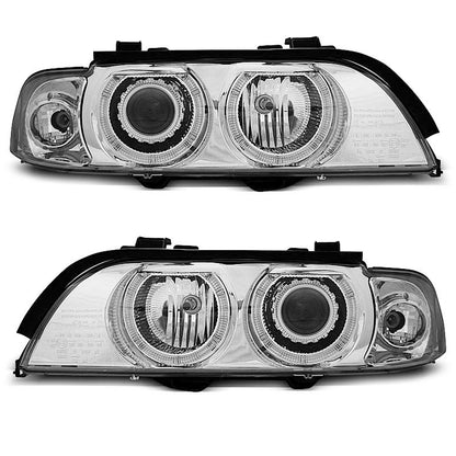 Xenon Scheinwerfer Angel Eyes Chrom passend für BMW E39 09.95-06.03