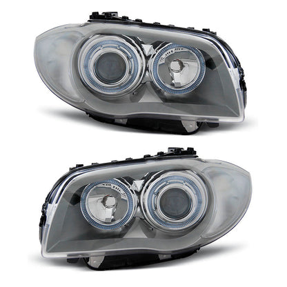 Scheinwerfer Angel Eyes Silber passend für BMW 1 E87/E81/82/88 04-11