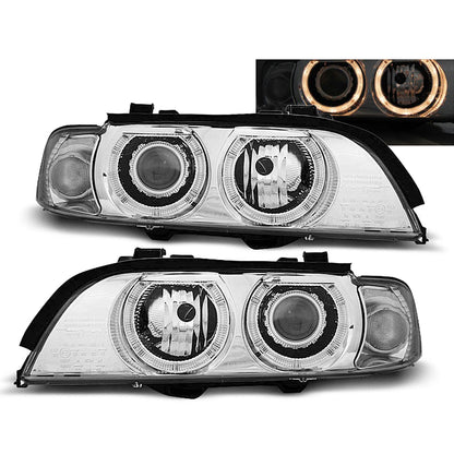 Scheinwerfer Angel Eyes Chrom passend für BMW E39 09.95-06.03