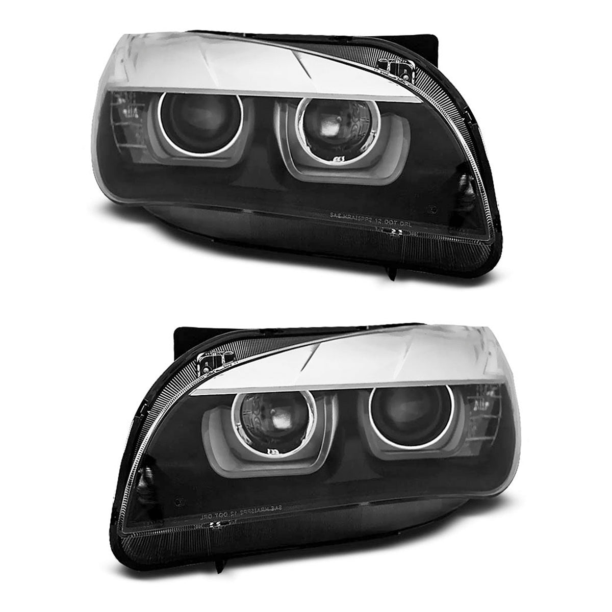 Xenon Scheinwerfer U-LED Licht Schwarz passend für BMW X1 E84 08.12-01.14