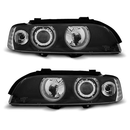 Scheinwerfer Angel Eyes CCFL Schwarz passend für BMW E39 09.95-06.03