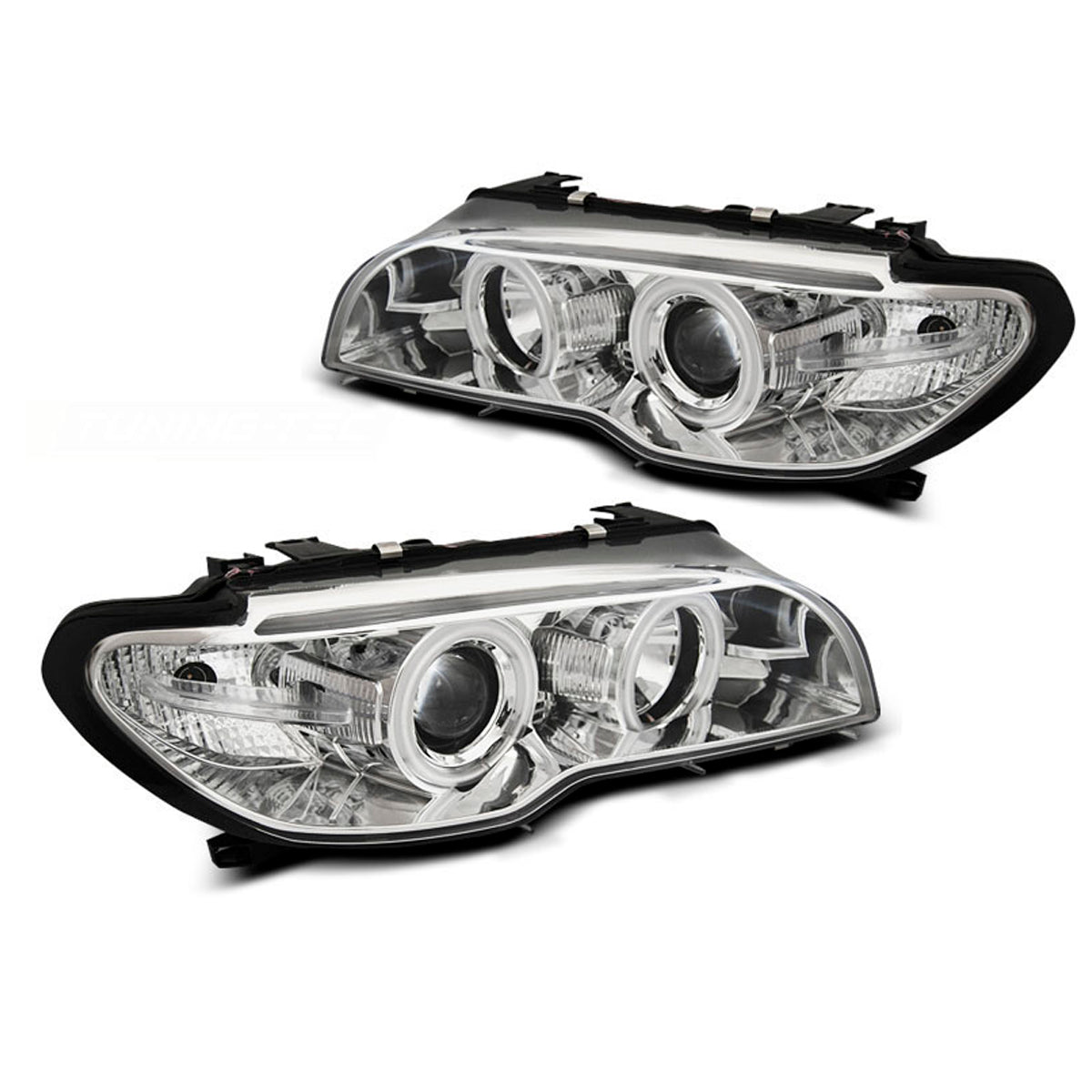 Xenon Scheinwerfer Angel Eyes CCFL Chrom passend für BMW E46 04.03-06 Coupé Cabrio