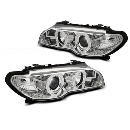 Xenon Scheinwerfer Angel Eyes CCFL Chrom passend für BMW E46 04.03-06 Coupé Cabrio