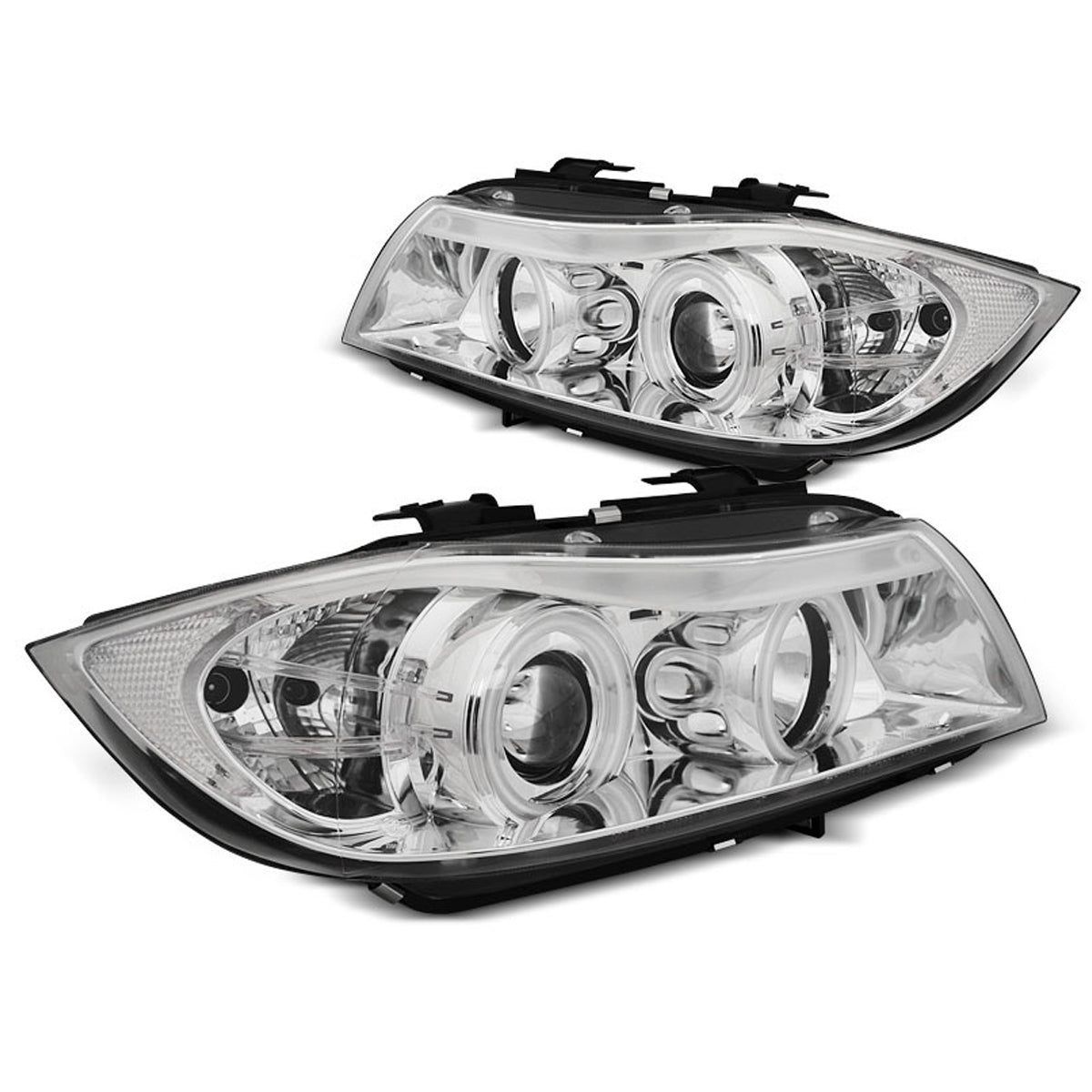 Scheinwerfer Angel Eyes CCFL Chrom passend für BMW E90/E91 03.05-08.08