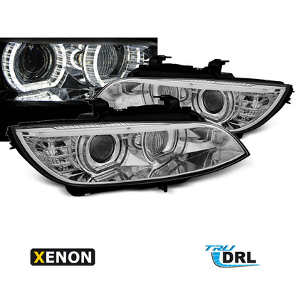 XENON Scheinwerfer Angel Eyes LED Chrom passend für BMW E92/E93 06-10