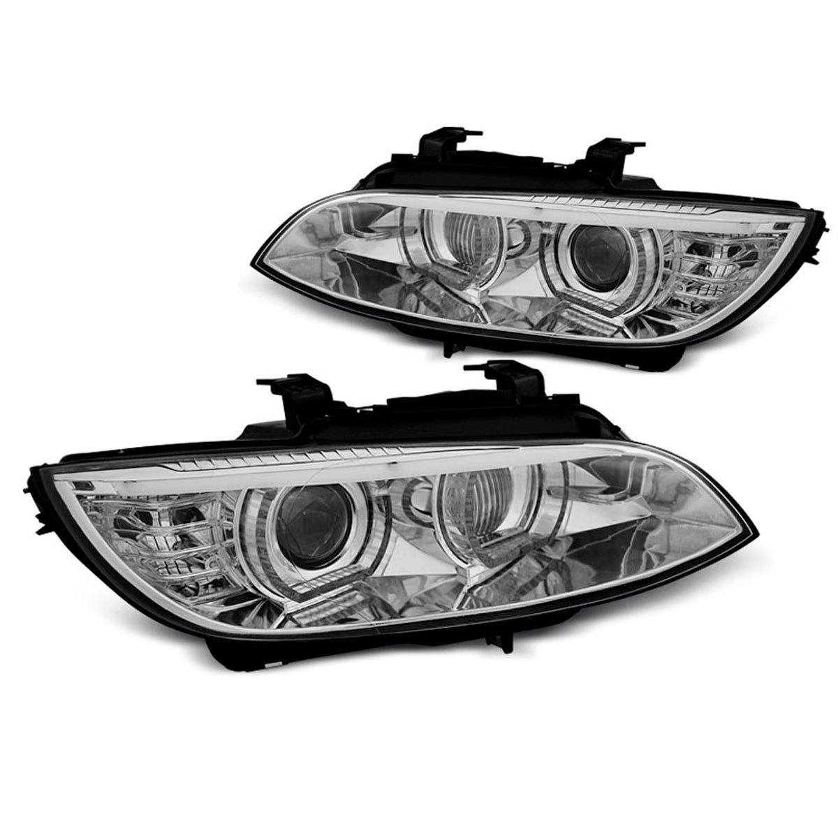 XENON Scheinwerfer Angel Eyes LED Chrom passend für BMW E92/E93 06-10