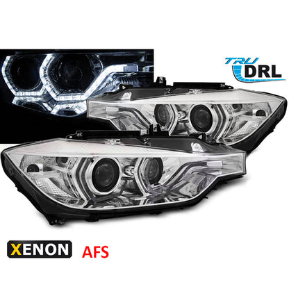 Xenon Scheinwerfer Angel Eyes LED DRL Chrom AFS passend für BMW F30/F31 10.11 - 05.15