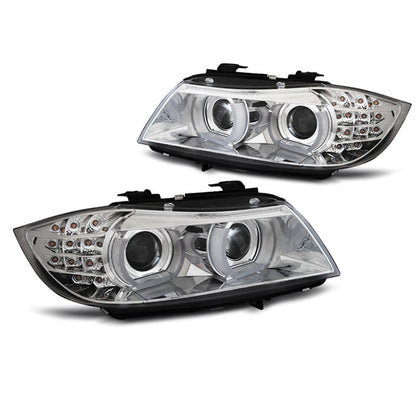 Xenon Scheinwerfer LED DRL Chrom AFS passend für BMW E90/E91 09-11