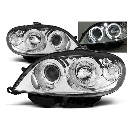 Scheinwerfer Citroën Saxo 09.99-06.03 Angel Eyes Chrom