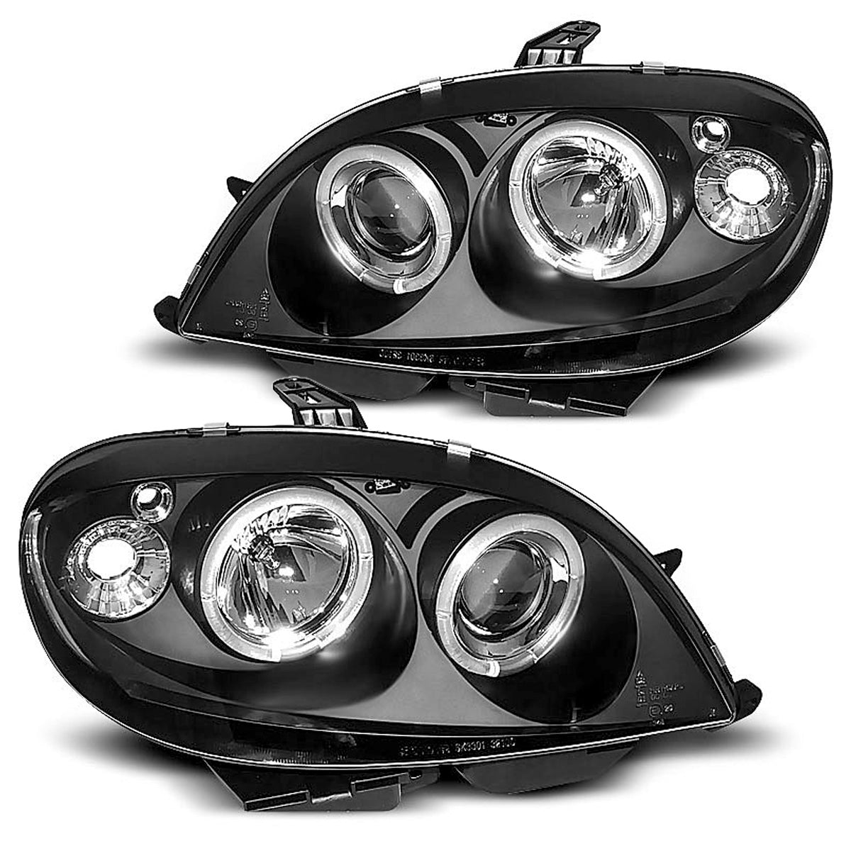 Scheinwerfer Citroën Saxo 09.99-06.03 Angel Eyes Schwarz