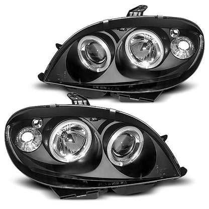 Scheinwerfer Citroën Saxo 09.99-06.03 Angel Eyes Schwarz