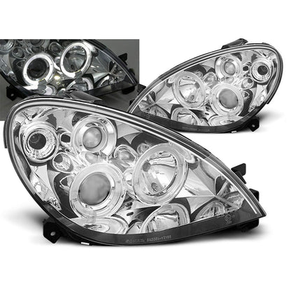 Scheinwerfer Citroën Xsara 09.00-10.04 Angel Eyes Chrom