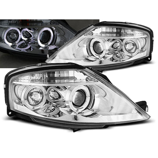 Scheinwerfer Citroën C3 03.02-09 Angel Eyes Chrom