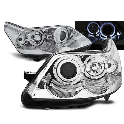 Scheinwerfer Citroën C4 04-10 Angel Eyes Chrom