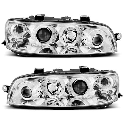 Scheinwerfer Fiat Punto 2 10.99-06.03 Angel Eyes Chrom