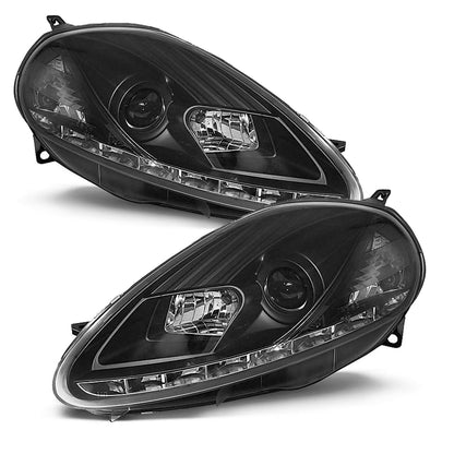Scheinwerfer Fiat Grande Punto 09.05-08 Tagfahrlicht Schwarz