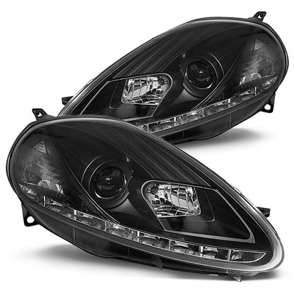 Scheinwerfer Fiat Grande Punto 09.05-08 Tagfahrlicht Schwarz