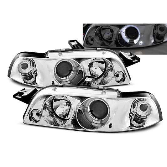 Scheinwerfer Fiat Punto 1 11.93-09.99 Angel Eyes Chrom