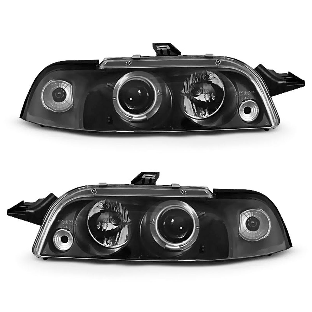 Scheinwerfer Fiat Punto 1 11.93-09.99 Angel Eyes Schwarz