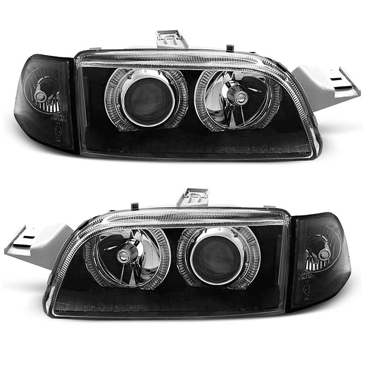 Scheinwerfer Fiat Punto 1 11.93-09.99 Angel Eyes Schwarz