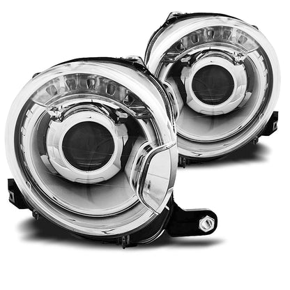 Scheinwerfer passend für Fiat 500 07-15 Projektor Chrom