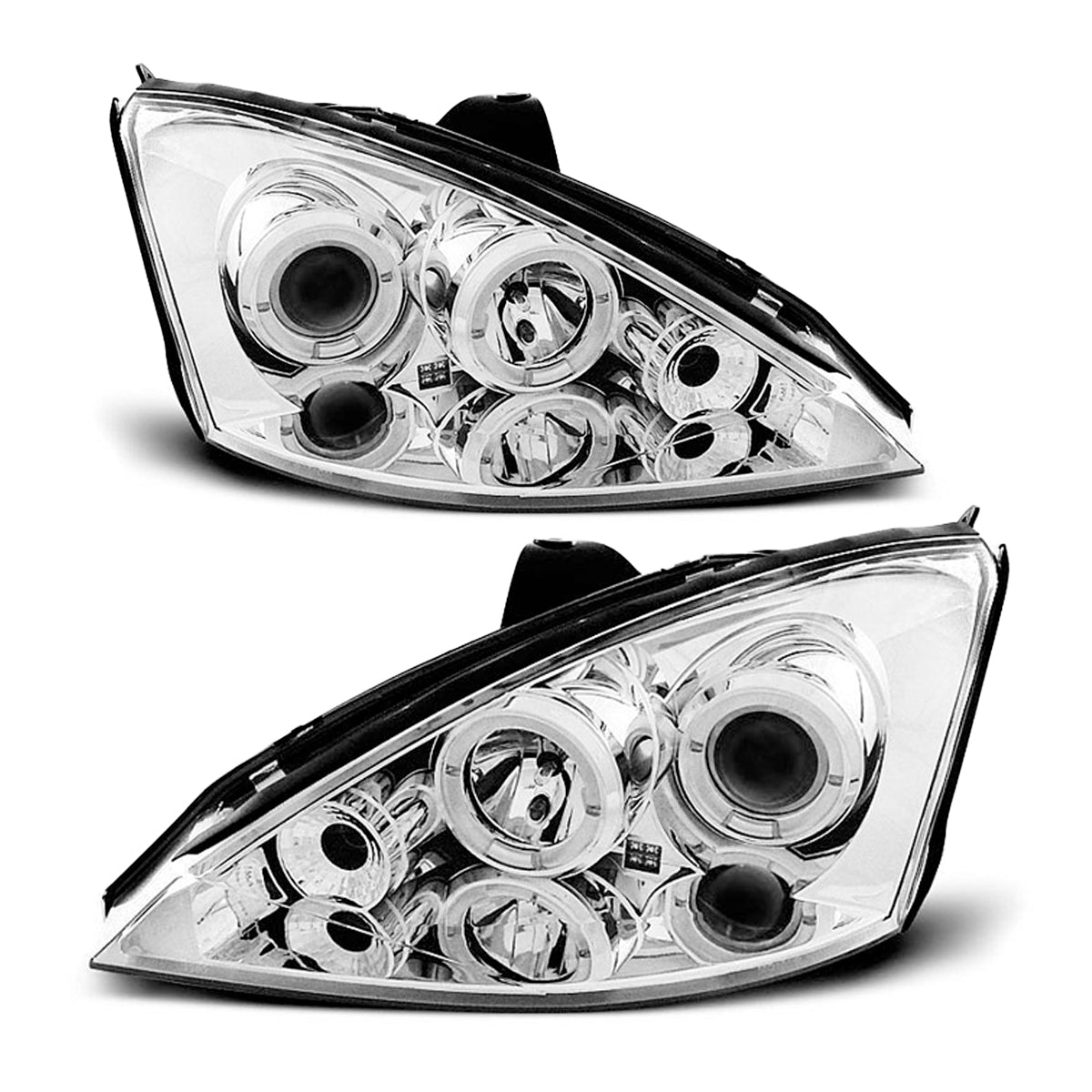 Scheinwerfer passend für Ford Focus 10.98-10.01 Angel Eyes Chrom