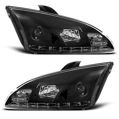 Scheinwerfer passend für Ford Focus II 09.04-01.08 Tagfahrlicht Schwarz