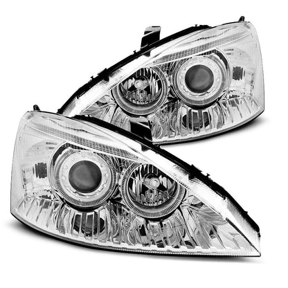 Scheinwerfer passend für Ford Focus 10.98-10.01 Angel Eyes Chrom