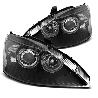 Scheinwerfer passend für Ford Focus 11.01-10.04 Angel Eyes Schwarz