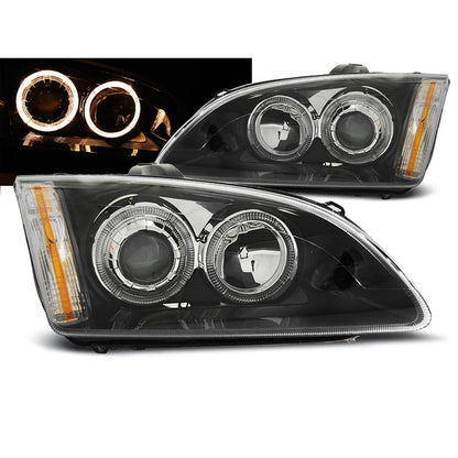 Scheinwerfer passend für Ford Focus II 09.04-01.08 Angel Eyes Schwarz