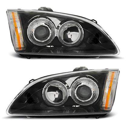 Scheinwerfer passend für Ford Focus II 09.04-01.08 Angel Eyes Schwarz