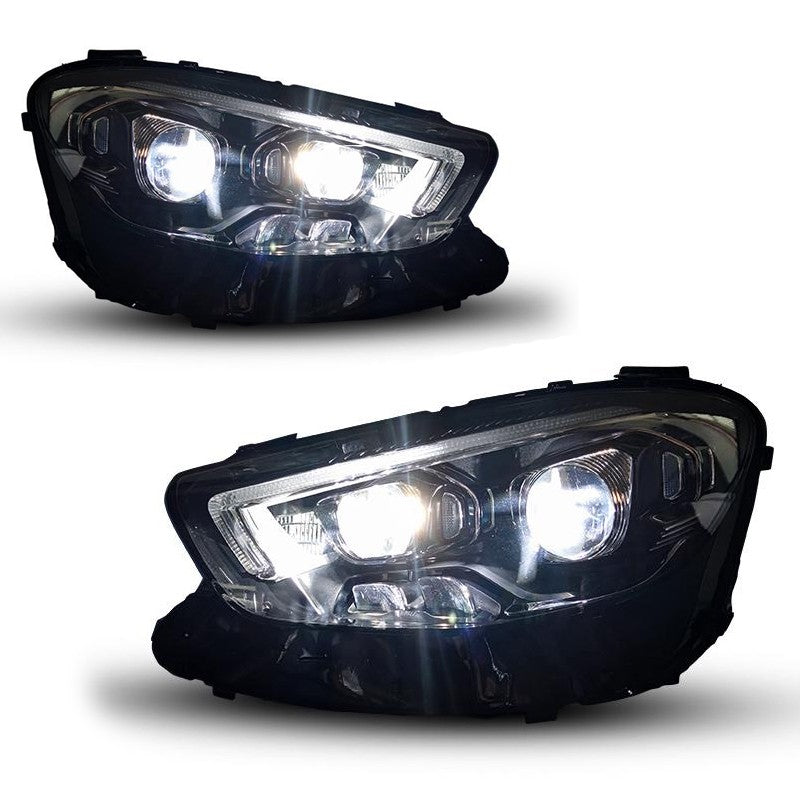 Voll LED Schwarze Scheinwerfer passend für Mercedes E-Klasse W213 2020-2023