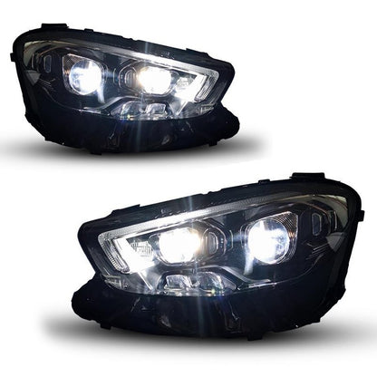 Voll LED Schwarze Scheinwerfer passend für Mercedes E-Klasse W213 2020-2023