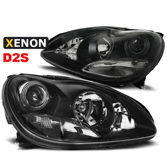 Xenon Scheinwerfer Schwarz passend für Mercedes W220 S-Klasse 10.02-05.05