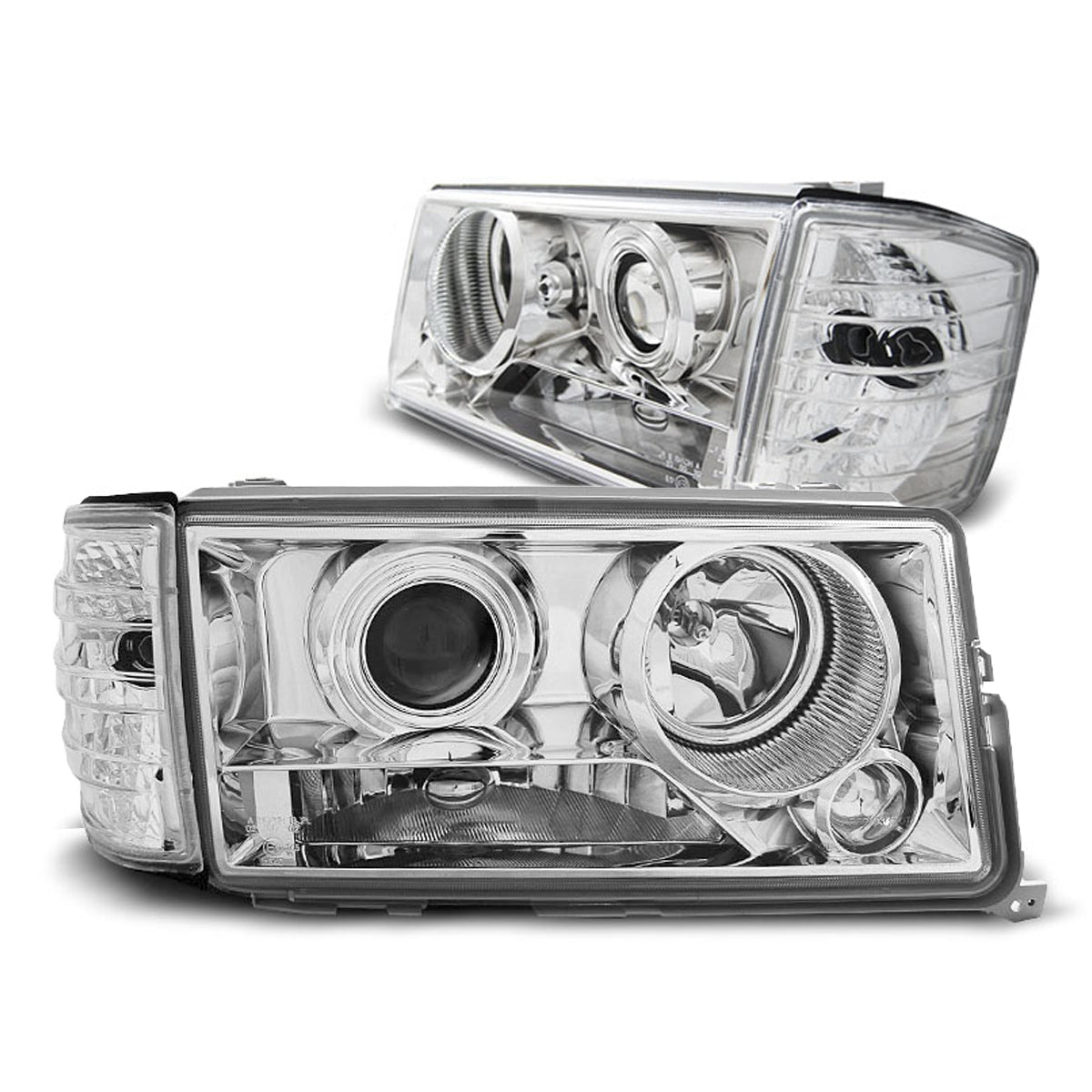 Scheinwerfer Chrom passend für Mercedes W201/190 12.82-05.93