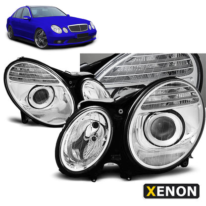 Xenon Scheinwerfer Chrom passend für Mercedes W211 E-Klasse 03.02-04.06
