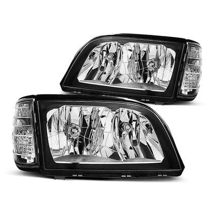 Scheinwerfer Schwarz passend für Mercedes W140 S-Klasse 03.91-10.98