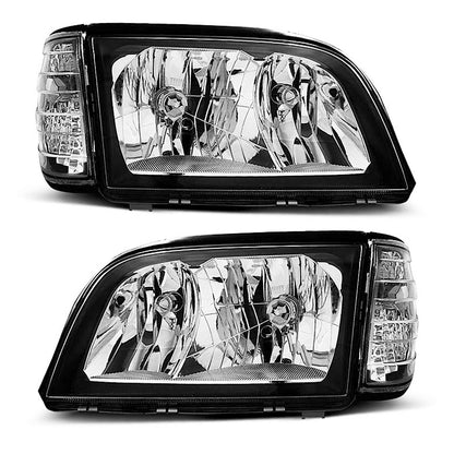 Scheinwerfer Schwarz passend für Mercedes W140 S-Klasse 03.91-10.98