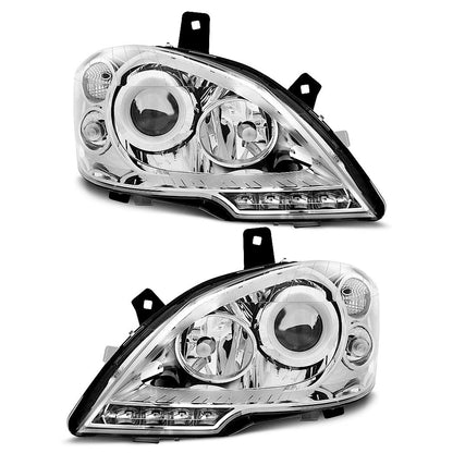 Scheinwerfer True DRL Chrom passend für Mercedes Vito W639 10.10-5.14