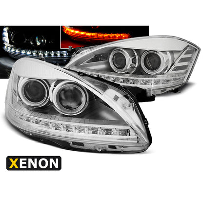 Xenon Scheinwerfer Daylight Chrom passend für Mercedes W221 05-09