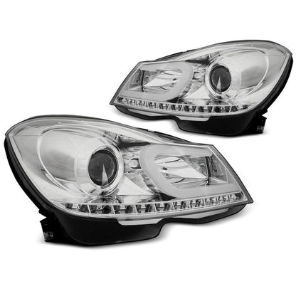 Scheinwerfer Tube Light Chrom passend für Mercedes W204 11-14