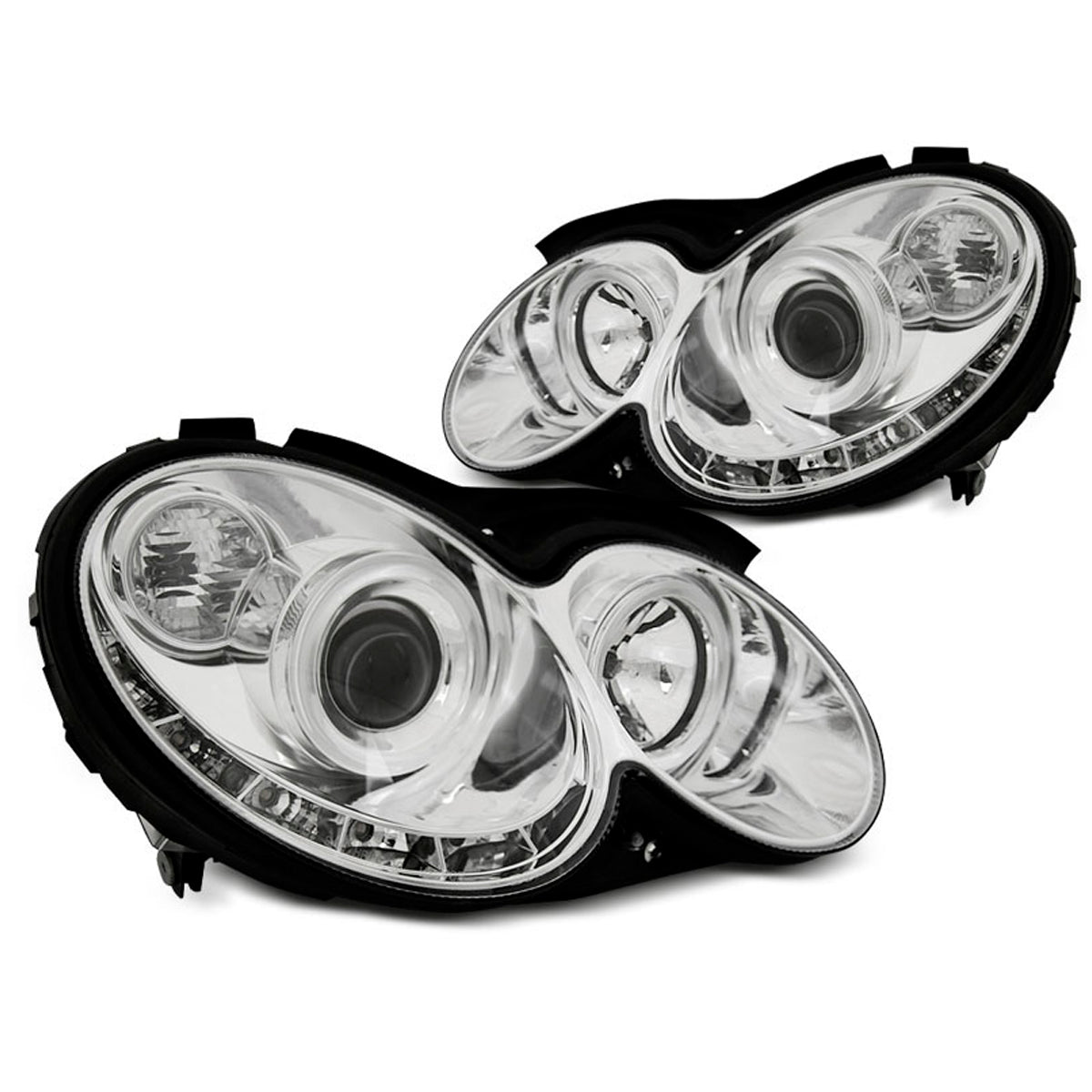 Scheinwerfer Daylight Chrom passend für Mercedes CLK W209 03-10