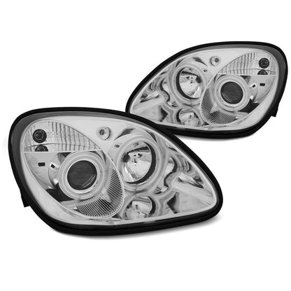 Scheinwerfer Angel Eyes CCFL Chrom passend für Mercedes R170 SLK 04.96-04
